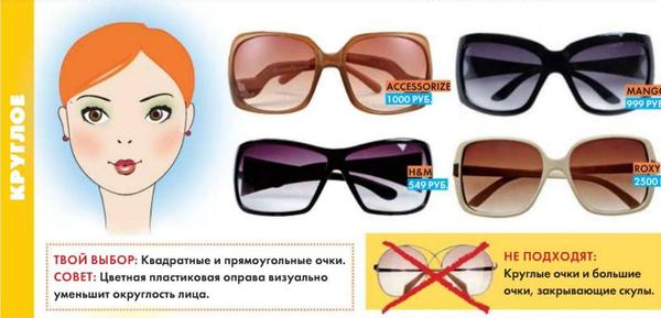 Выбираем солнцезащитные очки.