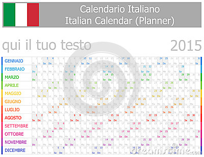 Итальянский календарь 2015.