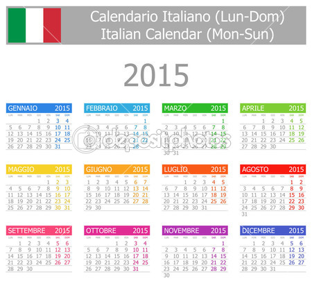 Итальянский календарь 2015.